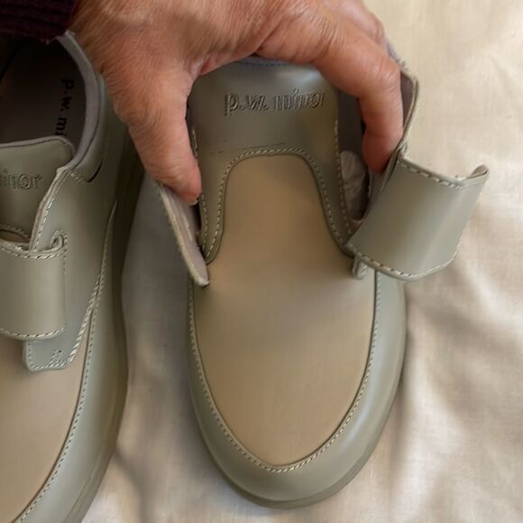 P.W. MINOR CLAY TAUPE LEATHER COMFORT SHOES. NEW - Picture 6 of 11